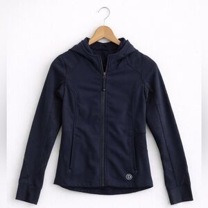 Dover Dark Blue Kids Zip-Up Athletic Hoodie Small